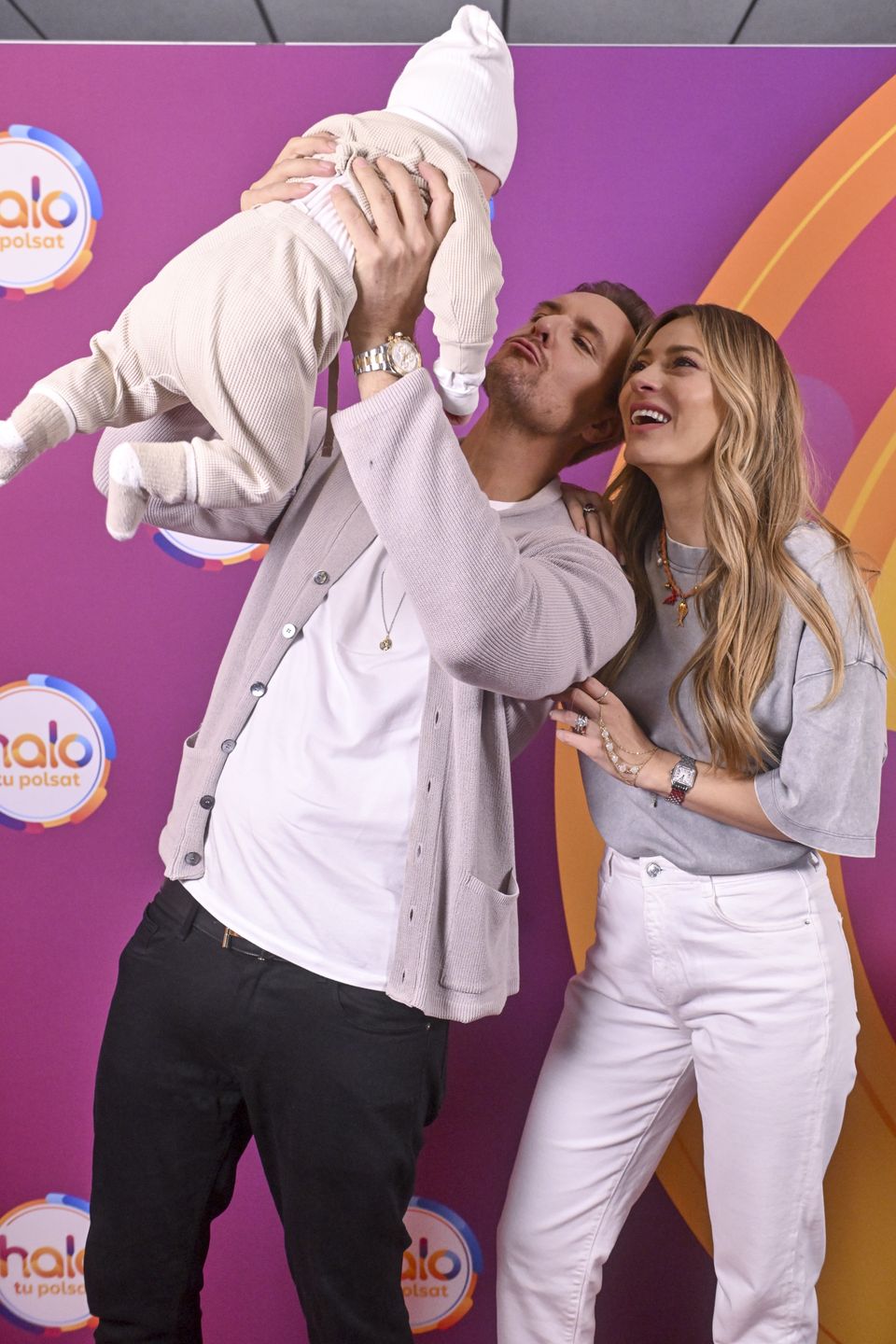 Marcelina Zawadzka i Max Gloeckner zabrali synka na ściankę