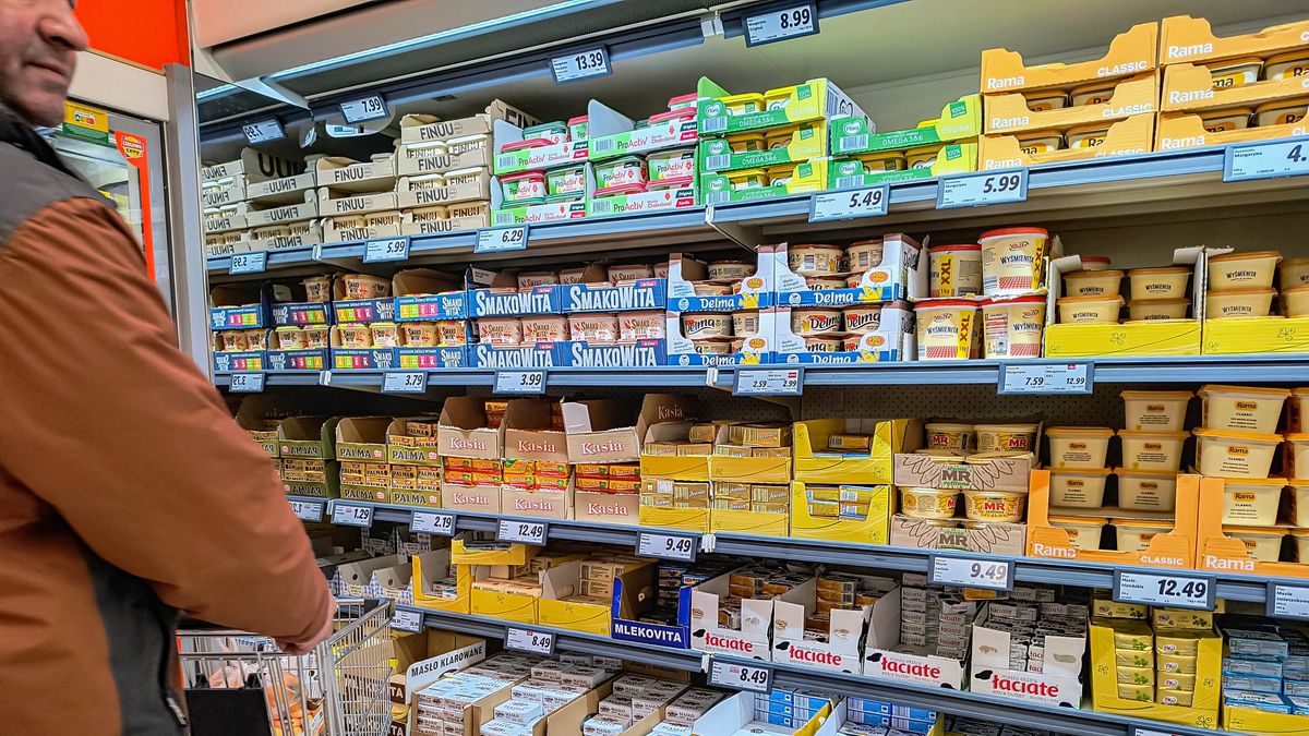 Masło w sklepie w Zielonej Górze 