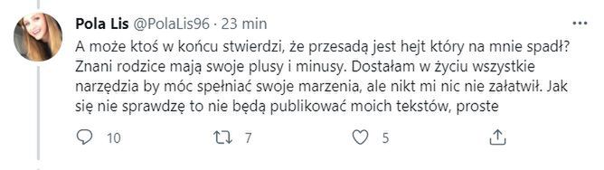 Tomasz Lis broni córki przed "hejterami". Potrzebnie?