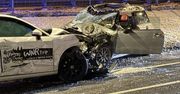 Warszawa: Poważne zderzenie na Wirażowej. Kierowca bez uprawnień