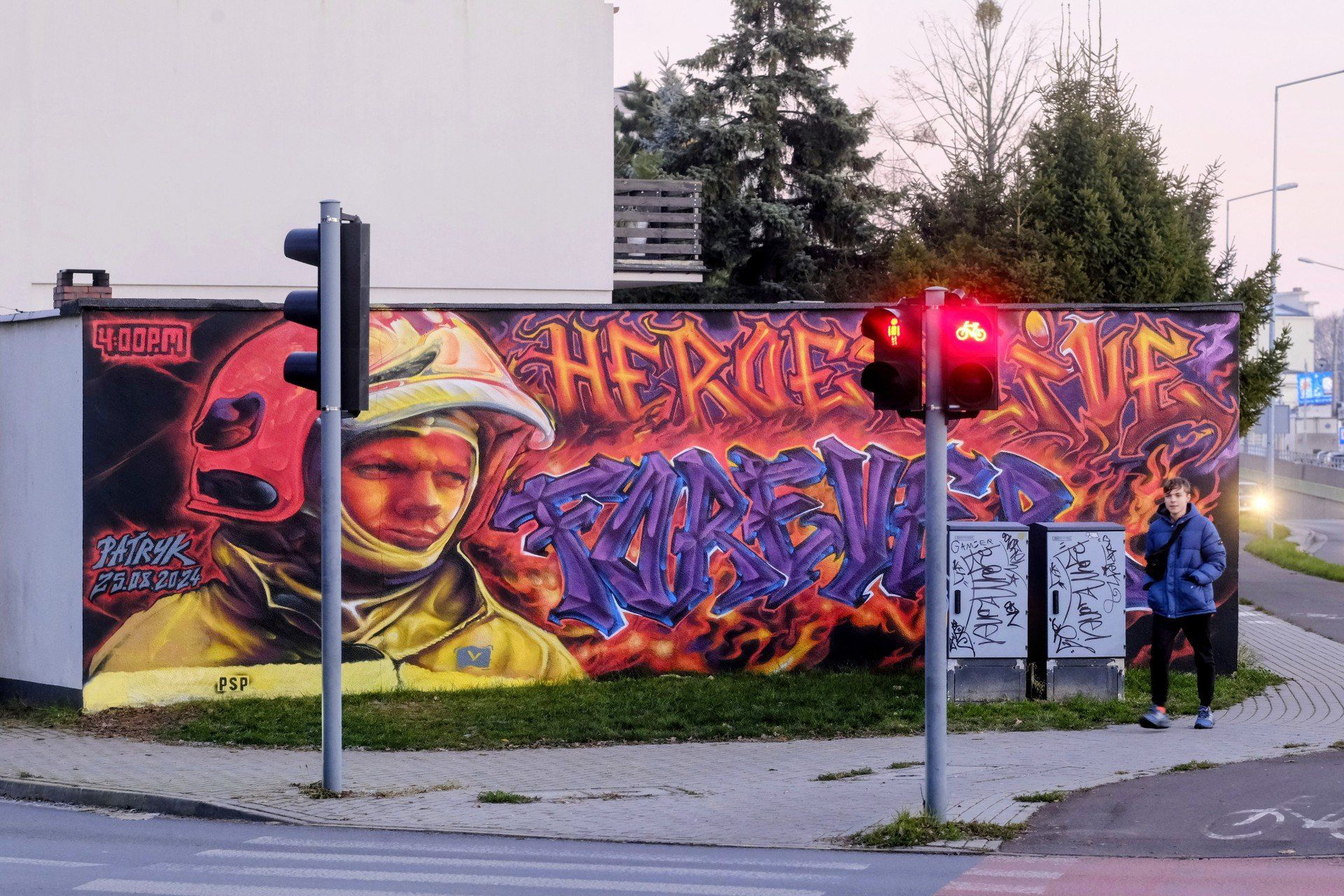Mural na poznańskim Dębcu