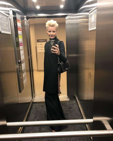 Małgorzata Kożuchowska w windzie