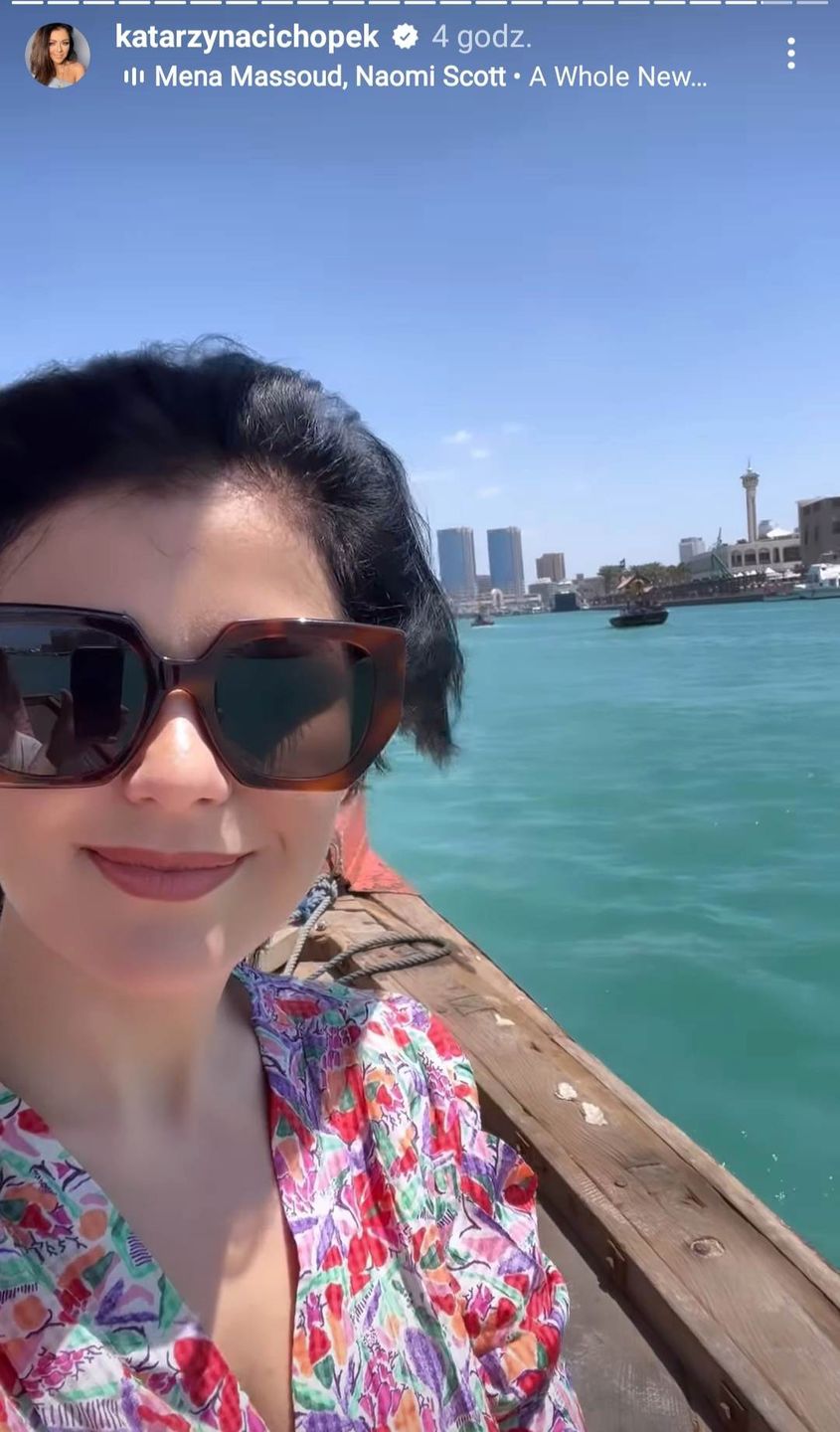 Kasia Cichopek z córką w Dubaju