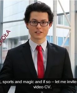 Opublikował wideo CV. Dlaczego teraz śmieją się z niego internauci? (WIDEO)