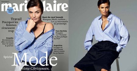 Helena Christensen pozuje dla "Marie Claire"