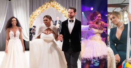 Tłum gwiazd, trzy suknie ślubne i… wesołe miasteczko. Tak bawiła się Serena Williams na swoim weselu (DUŻO ZDJĘĆ)