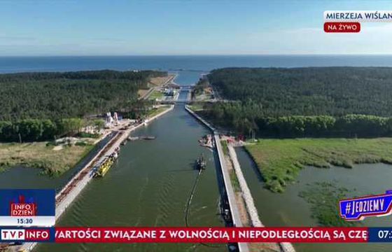 17 września otwarcie kanału przez Mierzeję Wiślaną
