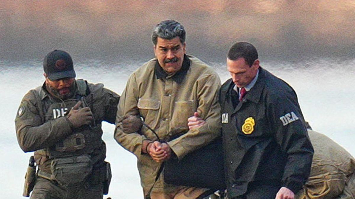 Maduro podczas transportu do aresztu