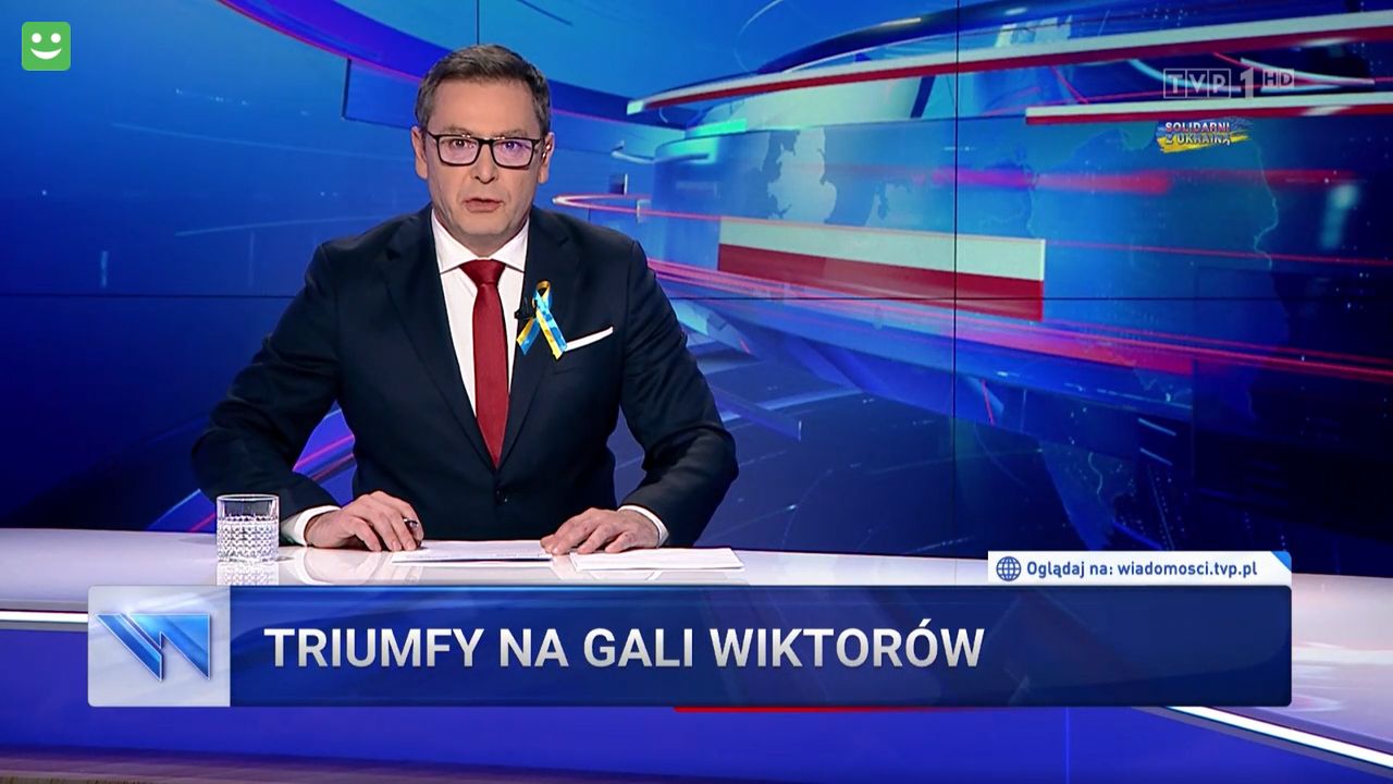 "Wiadomości" TVP zachwycone galą Wiktorów. Przemilczano wszystkie kompromitacje