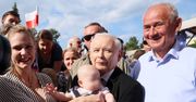 Kaczyński w Pułtusku. "Takiego dziecka nie miałem na rękach dawno"