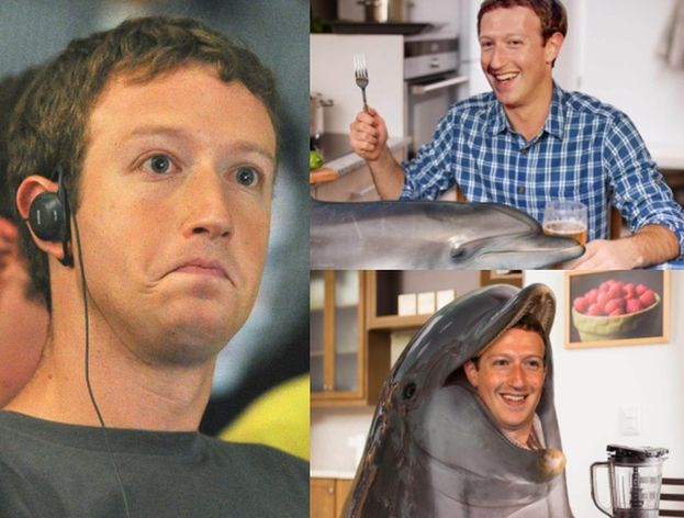 Internauci krytykują fałszywe newsy na Facebooku. Wymyślili historię o Zuckerbergu jedzącym delfina...