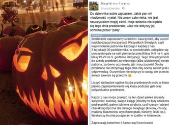 Gdańska szkoła walczy z Halloween: "Osoby, które przebiorą się za świętego, nie otrzymają złej oceny, nawet jeśli nic nie odpowiedzą"