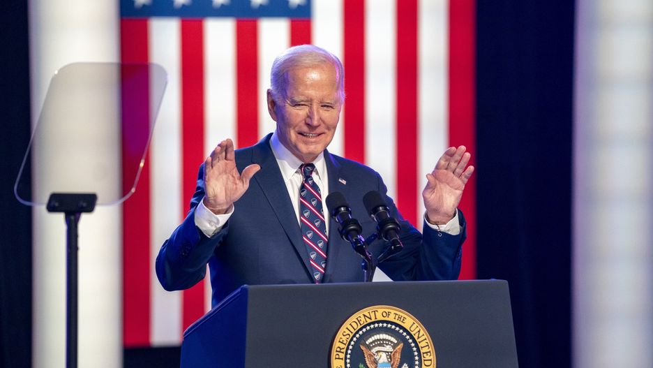 Prezydent Joe Biden podczas 