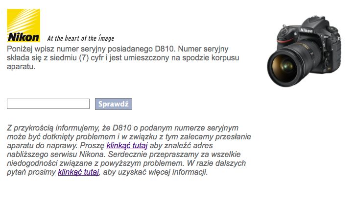 Kolejne problemy Nikona. Tym razem do naprawy idzie D810 2