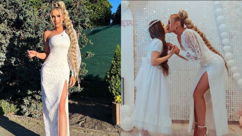 Za duże dekolty, za krótkie spódniczki-to tylko niektóre GRZESZKI, jakie popełniają celebryci z okazji PIERWSZEJ KOMUNII. (ZDJĘCIA)