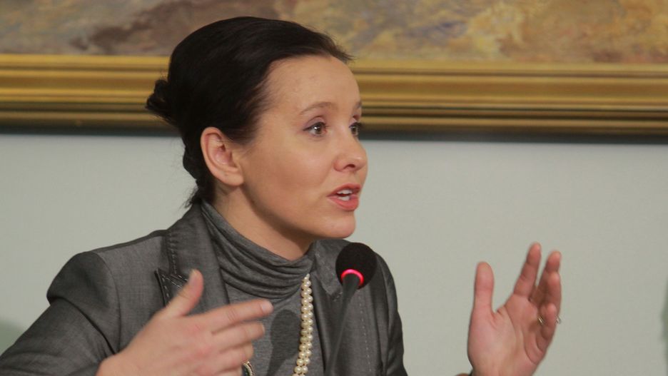 Danuta Olewnik-Cieplińska podczas przesłuchań związanych z uprowadzeniem i zabójstwem jej brata