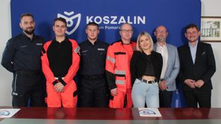 Szczecin: Pomogli uratować życie. Prezydent Koszalina podziękował im za odwagę i gotowość do niesienia pomocy