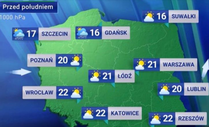 Wpadka w TVP. Prognoza pogody po "Wiadomościach" BEZ PREZENTERA. Stacja się tłumaczy