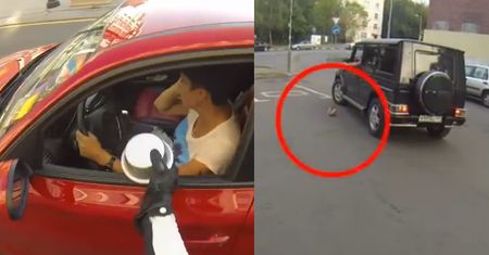 HIT SIECI: Rosjanka na motorze kontra śmieciarze!