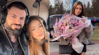 Walentynki u Wojtka Goli i Sofii: lot helikopterem, bukiet kwiatów i torebka za 19 TYSIĘCY ZŁOTYCH (ZDJĘCIA)