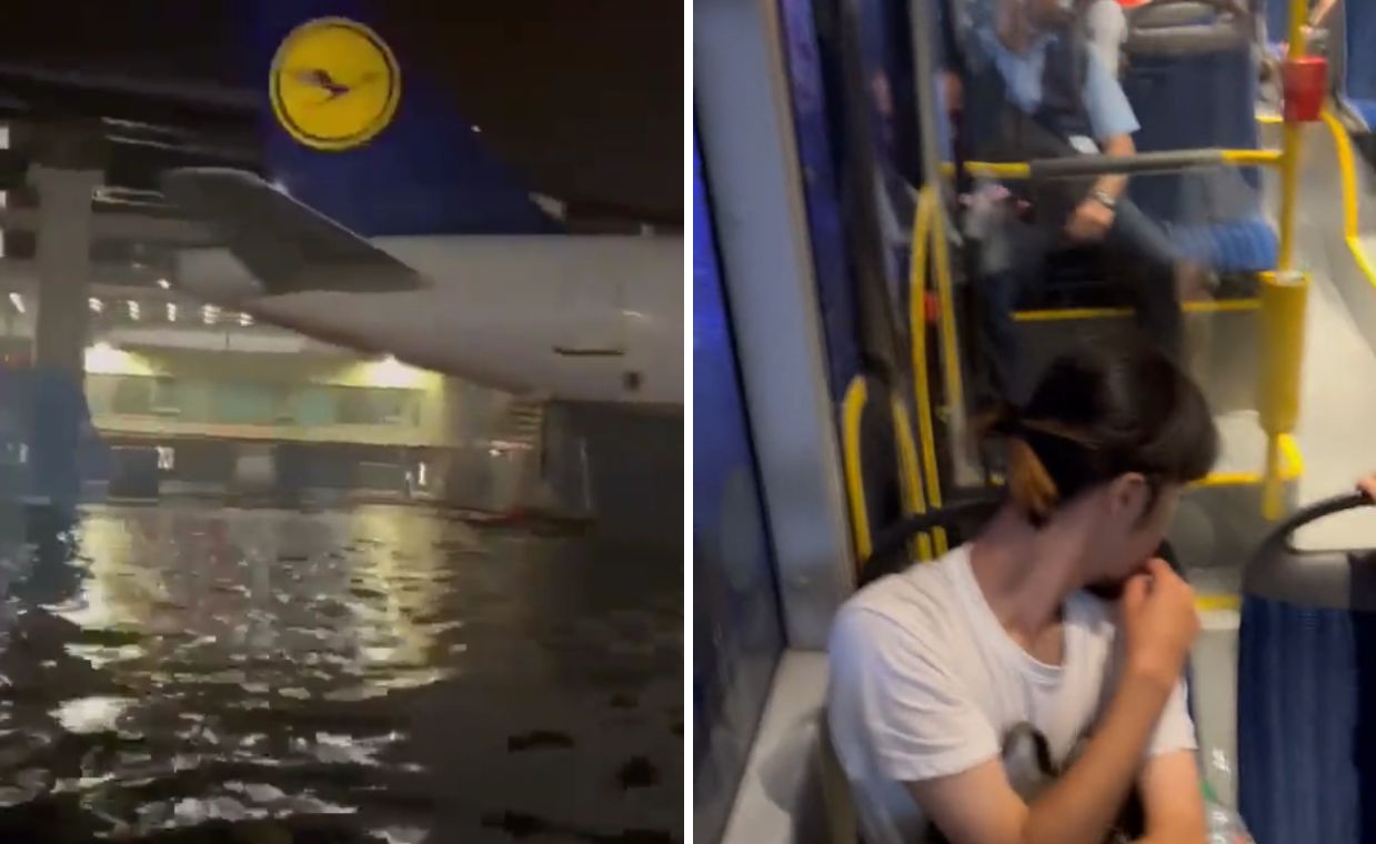 Loty odwołane. Lotnisko we Frankfurcie pod wodą