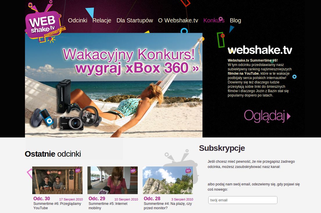 Webshake.tv - pół roku po starcie