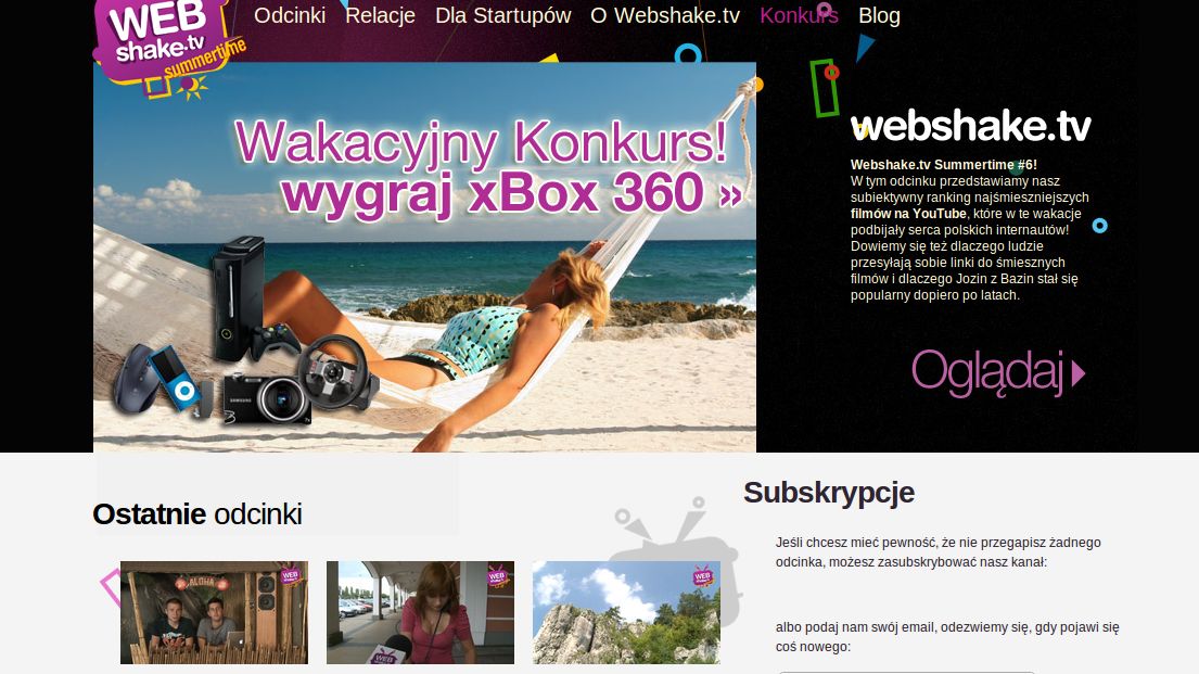 Webshake.tv - pół roku po starcie 1