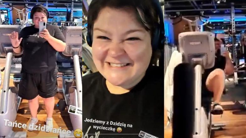 Ciężarna Dominika Gwit trenuje na siłowni i rusza bioderkami w rytm muzyki: "TAŃCE DZIDZIAŃCE" (ZDJĘCIA)