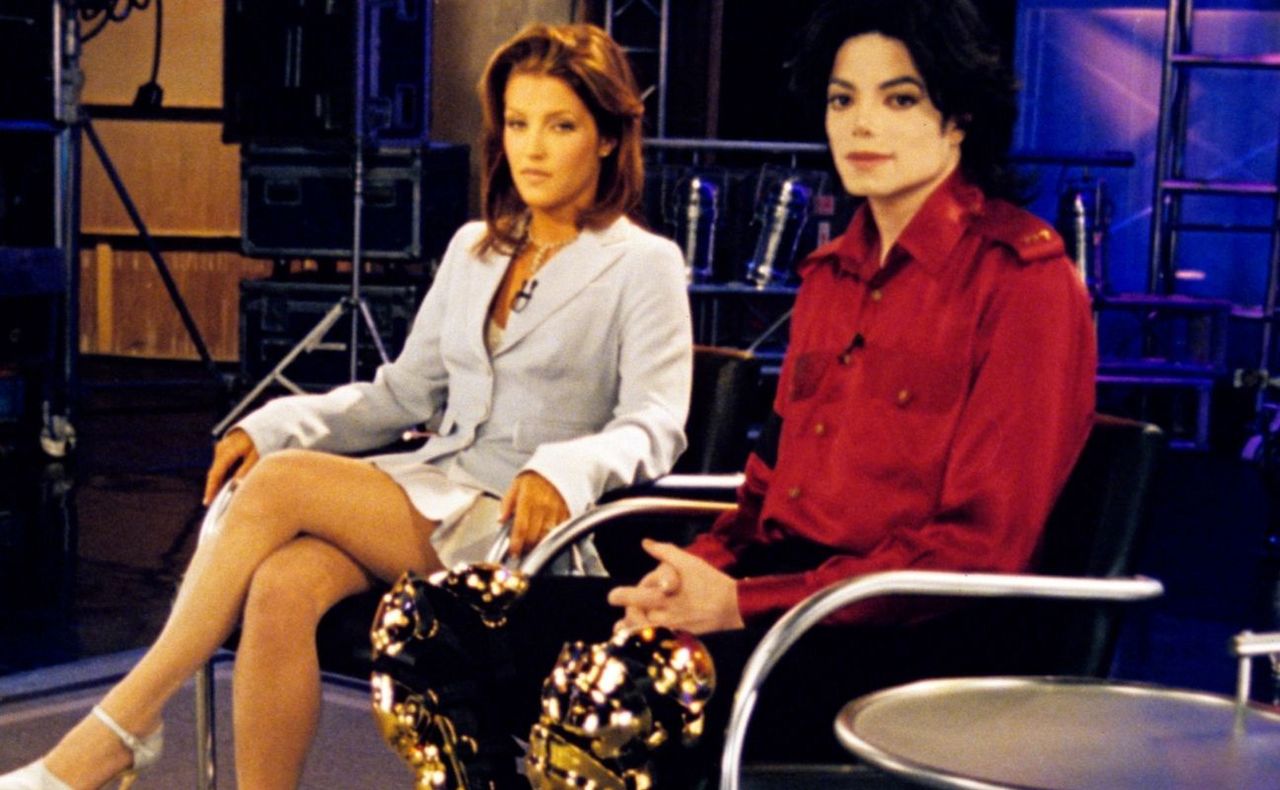 Lisa Marie Presley i Michael Jackson w 1995 roku