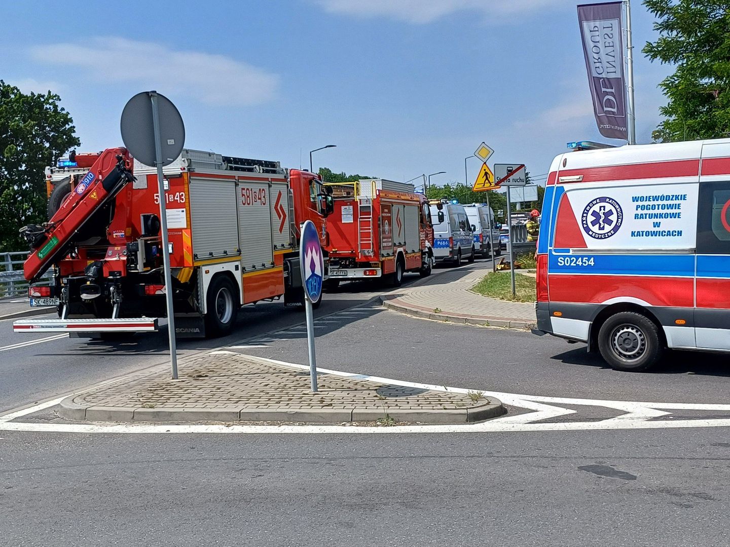 Wypadek w Rybniku