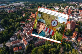 Dawne jezioro zalewa olsztyńską Łynostradę. Turyści są sfrustrowani