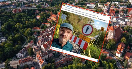 Dawne jezioro zalewa olsztyńską Łynostradę. Turyści są sfrustrowani