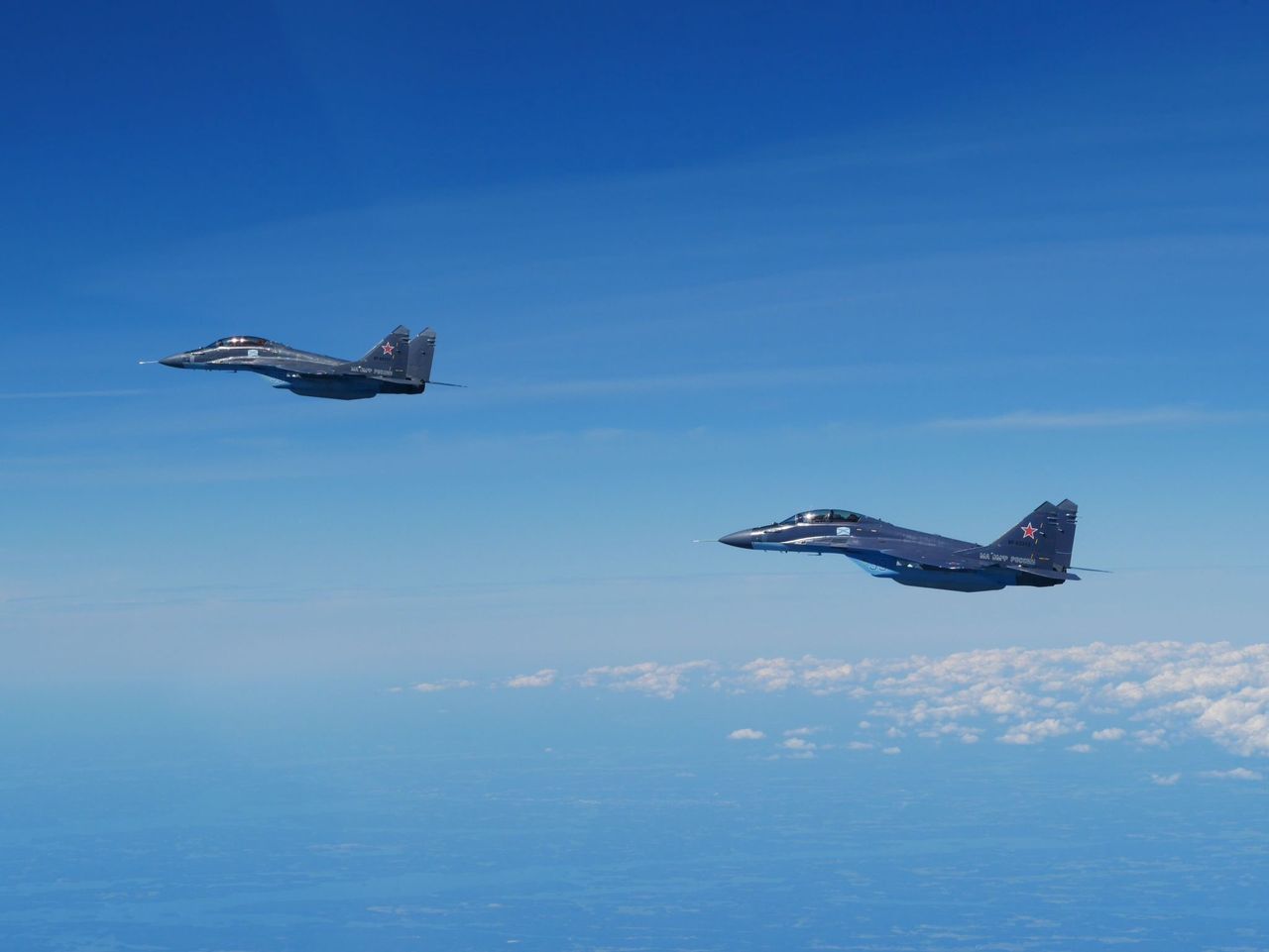 German Eurofighter intercepts Russian migs over Baltic sea
