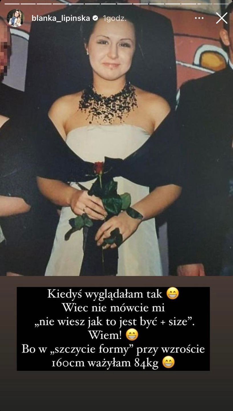 Blanka Lipińska odpowiada fance krytykującej jej look i pokazuje stare zdjęcie: "Dlaczego obwiniasz sukienkę, że ŹLE W NIEJ WYGLĄDASZ?"