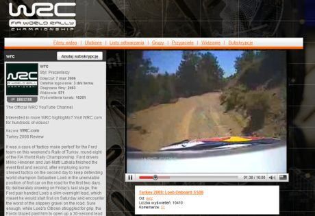 WRC na YouTube