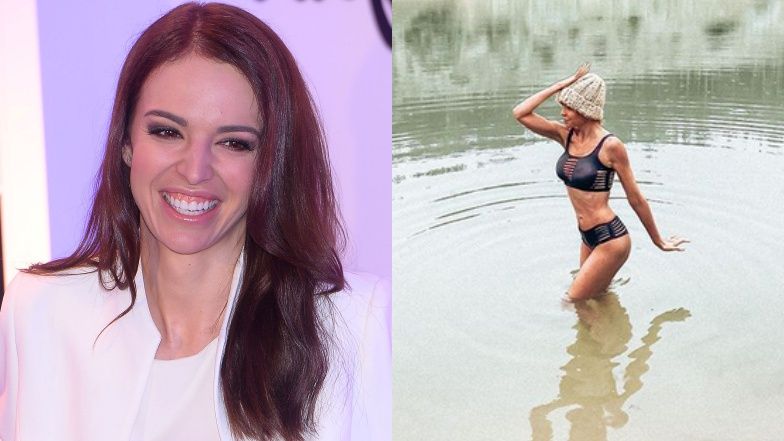 Anna Wendzikowska morsuje latem