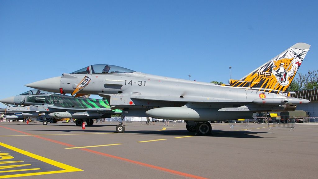 Hiszpański Eurofighter w specjalnym malowaniu