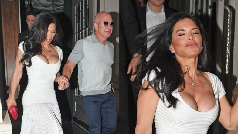 Jeff Bezos i Lauren Sanchez w Londynie