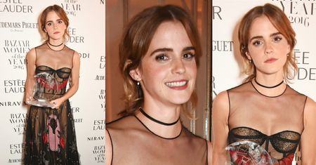 Emma Watson, Gillian Anderson i Donatella Versace na imprezie "Harper's Bazaar" (ZDJĘCIA)