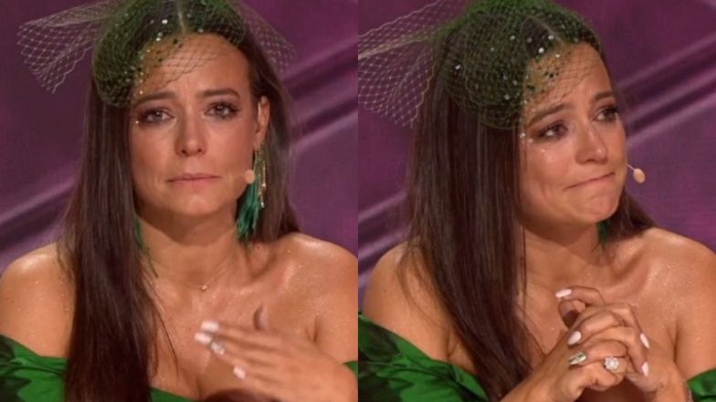 Anna Mucha we łzach