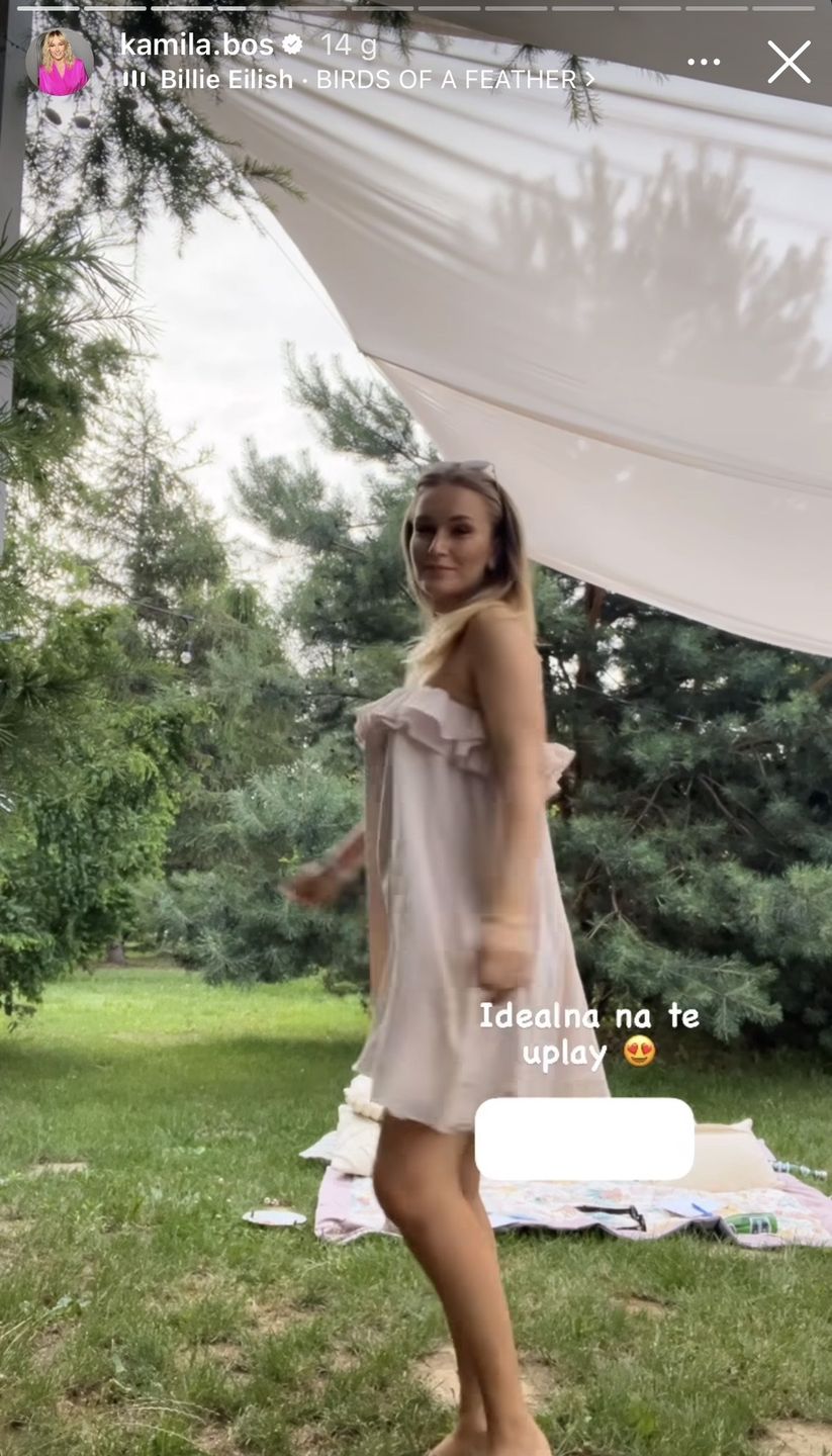 Kamila Boś w sukience "bombce"