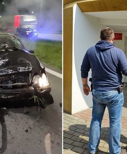 Pościg za 23-latkiem. Potrącił policjanta i staranował szlaban na A4