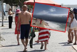 "Tsunami roll" nad Portugalią. Potężna chmura przeraziła plażowiczów