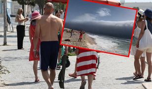 "Tsunami roll" nad Portugalią. Potężna chmura przeraziła plażowiczów