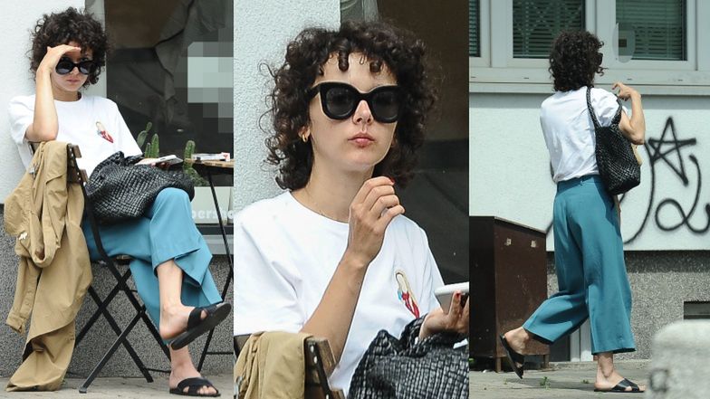 Monika Brodka ucieka przed paparazzi