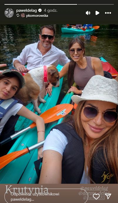 Paweł Deląg spędza czas z bliskimi