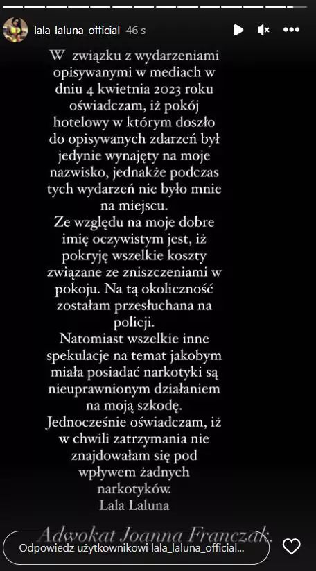 Oświadczenie Laluny Unique