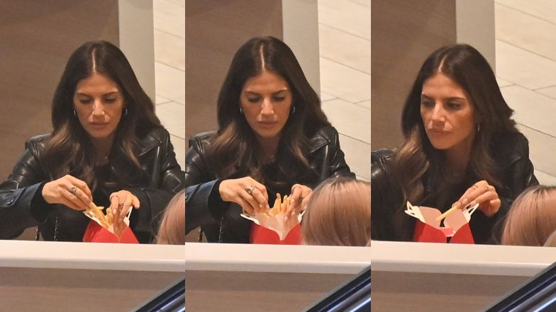 Weronika Rosati puszcza dymka w restauracji fast foodowej