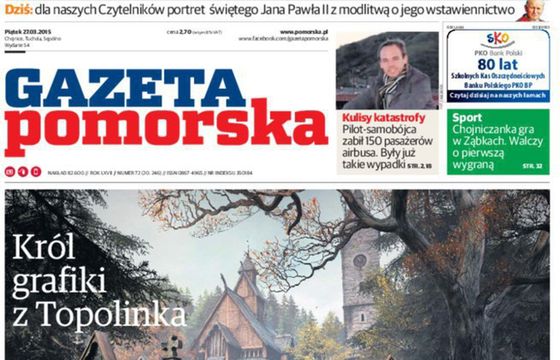 „Gazeta Pomorska” wyprzedziła „Dziennik Zachodni”. Wszystkie dzienniki regionalne na minusie w I kwartale 2015 r.