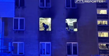 Zniszczone auta, pożar w mieszkaniu. Wybuch gazu w Warszawie